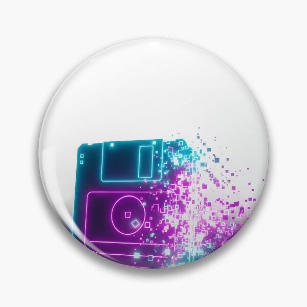 Item preview, Digital Decay: Neon Floppy Glitch designed and sold by powersunlight.