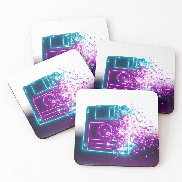 Item preview, Digital Decay: Neon Floppy Glitch designed and sold by powersunlight.