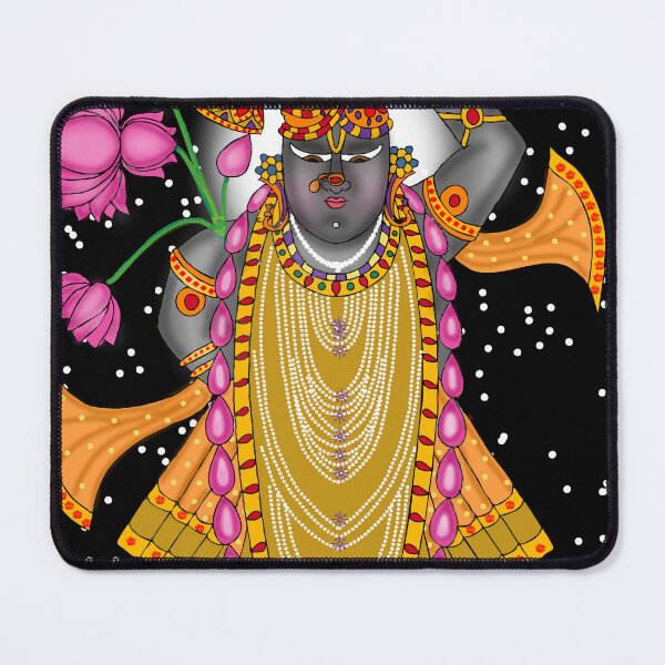Item preview, Lord Shreenath Divine Design – Krishna Nathdwara Devotional Art designed and sold by Harshit_Digital_Arts.