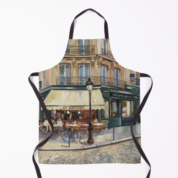 Item preview, Café St. Antoine, Paris | Impressionist Painting designed and sold by CARRAANN.