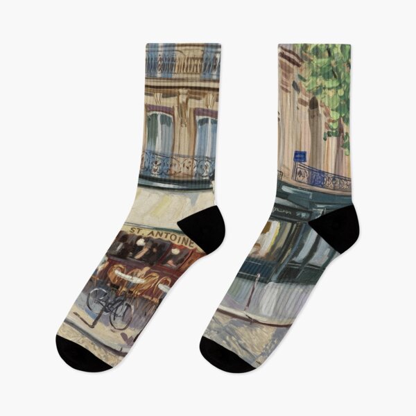Item preview, Café St. Antoine, Paris | Impressionist Painting  designed and sold by CARRAANN.