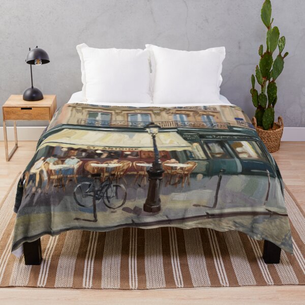 Item preview, Café St. Antoine, Paris | Impressionist Painting designed and sold by CARRAANN.