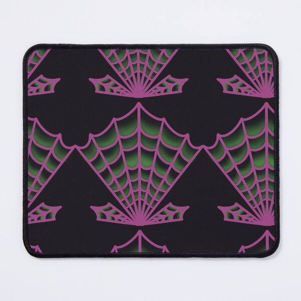 Item preview, Neon Pink Green Halloween Spiderweb designed and sold by sleepyheadedbb.