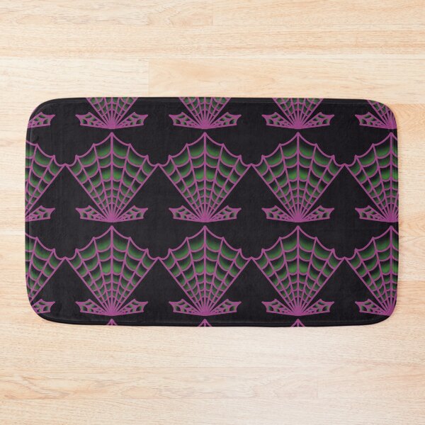 Item preview, Neon Pink Green Halloween Spiderweb designed and sold by sleepyheadedbb.