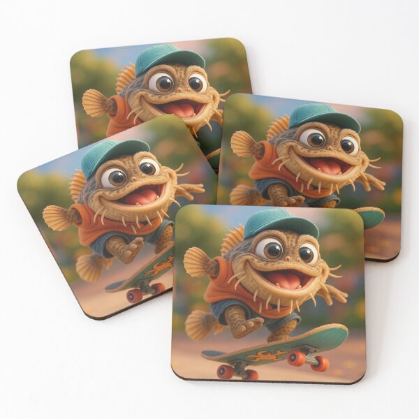 Item preview, Skater Toadfish designed and sold by Sillytoe.