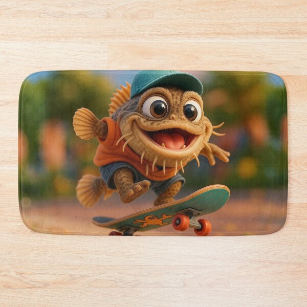 Item preview, Skater Toadfish designed and sold by Sillytoe.