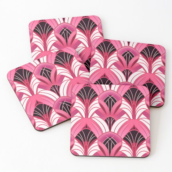 Item preview, Art Deco Pink-Magenta, White And Black Pattern designed and sold by DEC02.