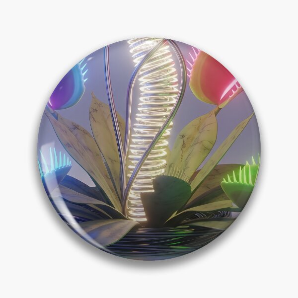 Item preview, Neon Cyber Venus Flytrap Mechanical Garden designed and sold by powersunlight.