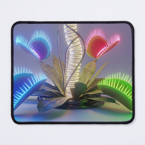 Item preview, Neon Cyber Venus Flytrap Mechanical Garden designed and sold by powersunlight.