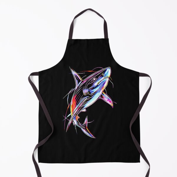 Item preview, Vibrant Neon Shark Glow Pop Art designed and sold by RamyGallery.