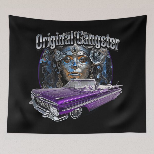 Item preview, 1959 59 Impala Chevy Lowrider Oldies Chicano Cholo Latino West Coast Style Art designed and sold by AGED Limited.