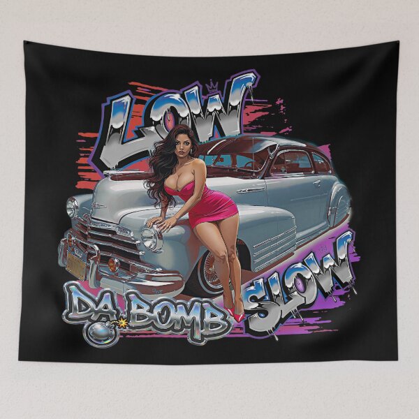 Item preview,  Chevy Lowrider oldies Chicano Cholo Latino West Coast Style Art designed and sold by AGED Limited.