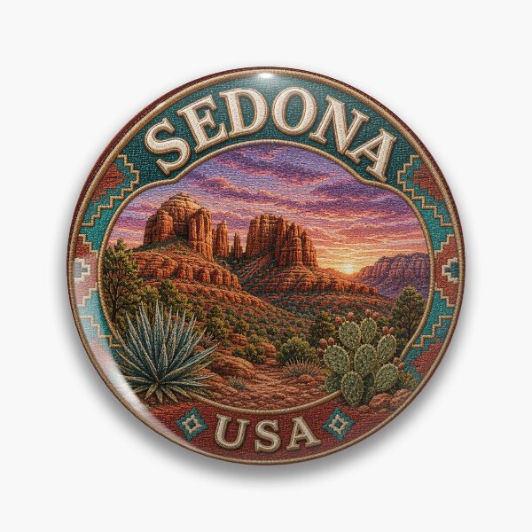 Item preview, Sedona, USA – Red rocks, desert flora & southwest sky designed and sold by Girih.