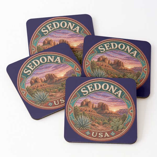 Item preview, Sedona, USA – Red rocks, desert flora & southwest sky designed and sold by Girih.