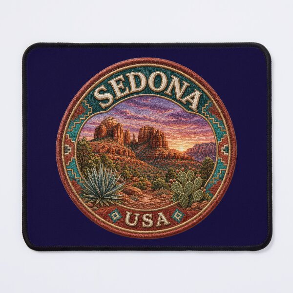 Item preview, Sedona, USA – Red rocks, desert flora & southwest sky designed and sold by Girih.