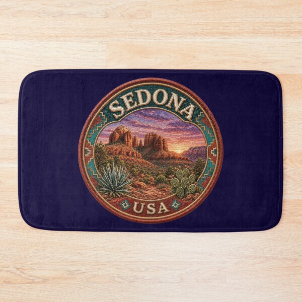 Item preview, Sedona, USA – Red rocks, desert flora & southwest sky designed and sold by Girih.