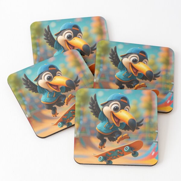 Item preview, Skater Toco Toucan designed and sold by Sillytoe.
