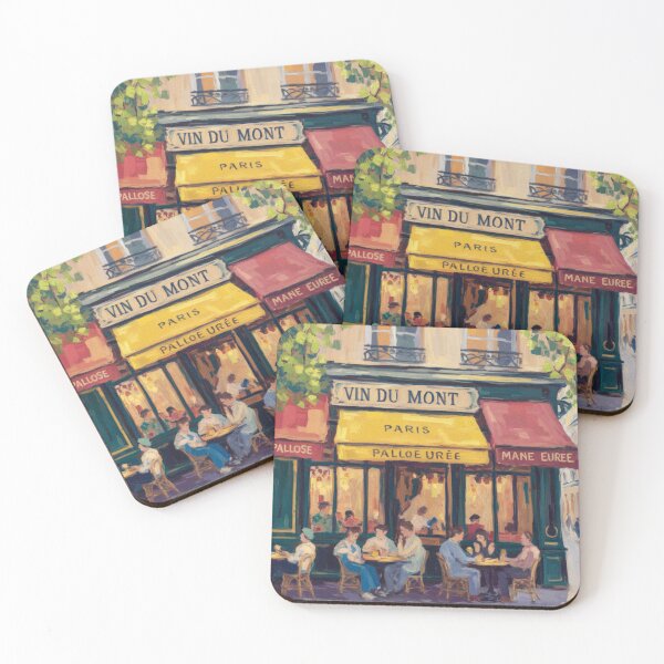 Item preview, French Evening Café Art | Bistro Wall Print designed and sold by CARRAANN.