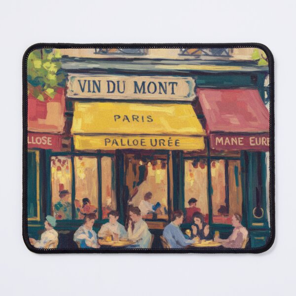 Item preview, French Evening Café Art | Bistro Wall Print designed and sold by CARRAANN.