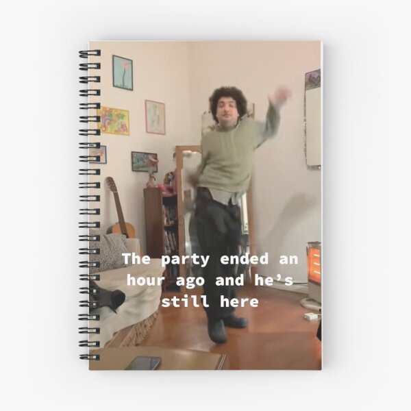 Item preview, the party ended an hour ago and he's still here designed and sold by EigengrauART.