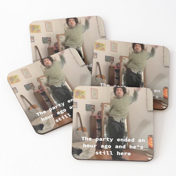 Item preview, the party ended an hour ago and he's still here designed and sold by EigengrauART.