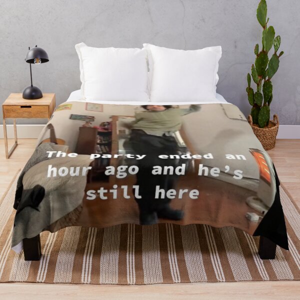 Item preview, the party ended an hour ago and he's still here designed and sold by EigengrauART.