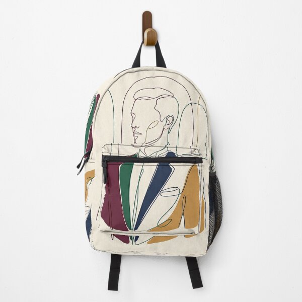 Item preview, Minimalist Color Block Line Art Formal Portrait Illustration designed and sold by PixorStudio.