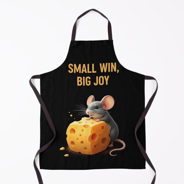 Item preview, Small Win Big Joy Cute Mouse Hugging Cheese Funny Animal Hoodie designed and sold by UrbanPrts.