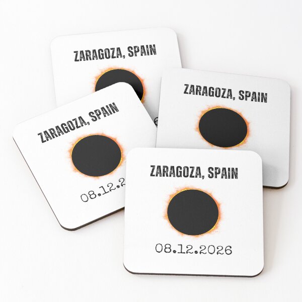 Item preview, Zaragoza Spain 2026 Total Sun Obscuration designed and sold by snowry.