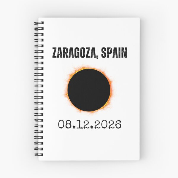 Item preview, Zaragoza Spain 2026 Total Sun Obscuration designed and sold by snowry.