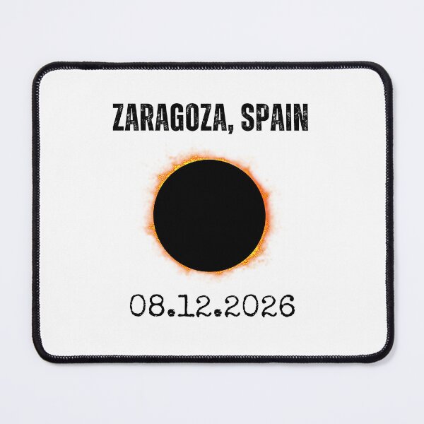 Item preview, Zaragoza Spain 2026 Total Sun Obscuration designed and sold by snowry.