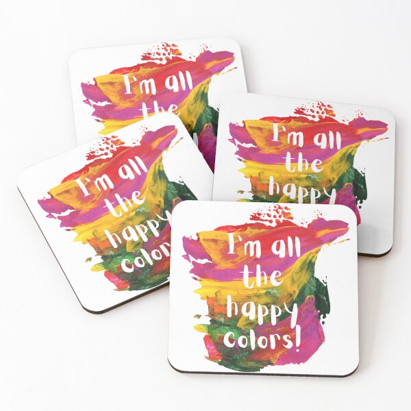 Item preview, Happy Colors Design - for the happy person who loves color designed and sold by JackedUpArt.
