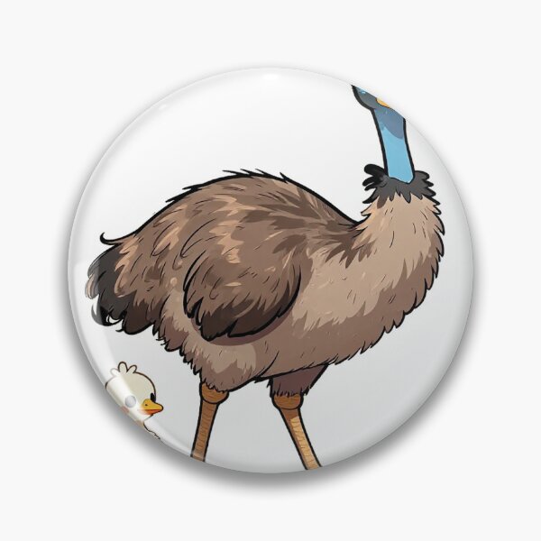 Item preview, Emu with baby designed and sold by Mia's Menagerie.