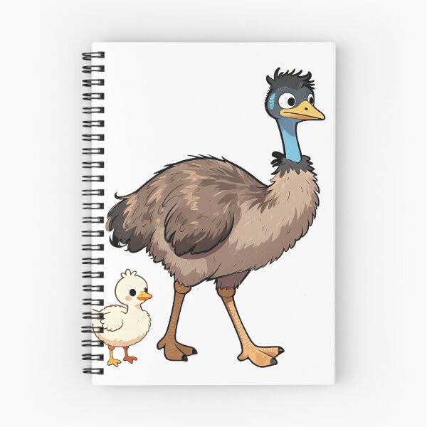 Item preview, Emu with baby designed and sold by Mia's Menagerie.
