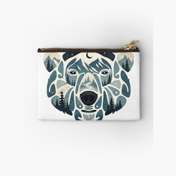 Item preview, Wildlife Bear Face Nature Landscape Illustration designed and sold by DayStoreDesigns.