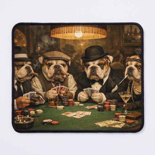 Item preview, Bulldog Poker Night – Vintage Speakeasy Dogs  designed and sold by Twisted Oak Gifts.