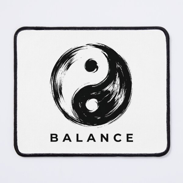Item preview, Zen Yin Yang Balance - Modern Minimalist Brush Stroke Yoga Design designed and sold by A1DesignMinimal.