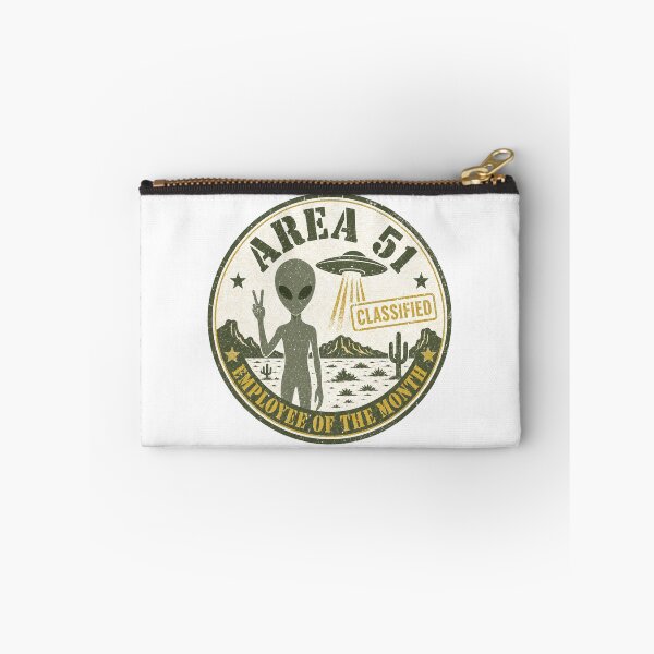 Item preview, Area 51 Employee of the Month Vintage UFO Alien Conspiracy Humor Gift Classified designed and sold by Amnesia-Proto.