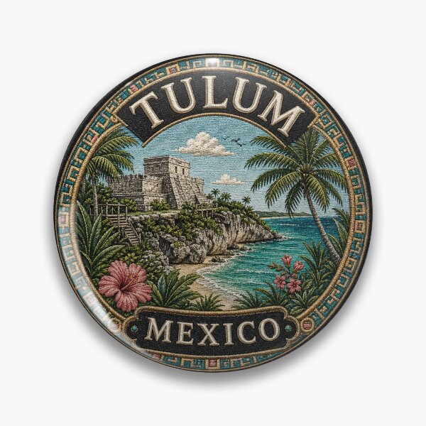 Item preview, Tulum, Mexico – Mayan temples, Caribbean coast & tropical flora designed and sold by Girih.