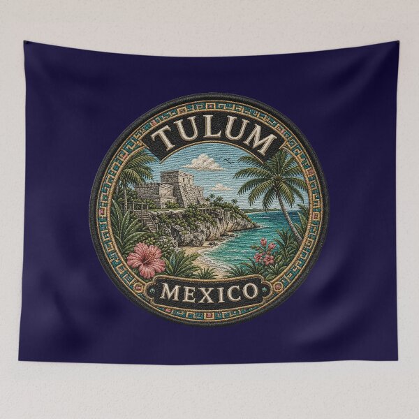 Item preview, Tulum, Mexico – Mayan temples, Caribbean coast & tropical flora designed and sold by Girih.