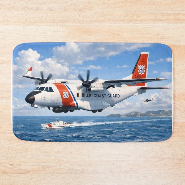Item preview, US Coast Guard C-27J Aircraft Search and Rescue Plane designed and sold by Twisted Oak Gifts.