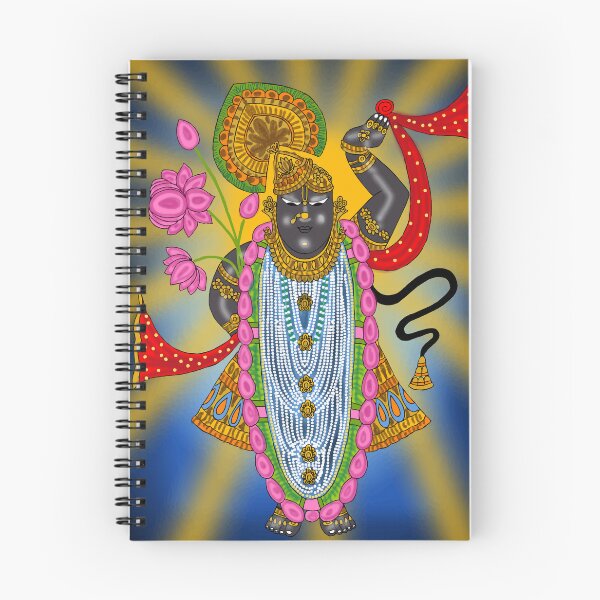 Item preview, Shreenathji Spiritual Artwork – Krishna Devotional Hindu Design designed and sold by Harshit_Digital_Arts.