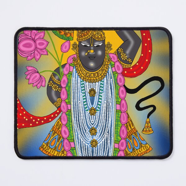 Item preview, Shreenathji Spiritual Artwork – Krishna Devotional Hindu Design designed and sold by Harshit_Digital_Arts.