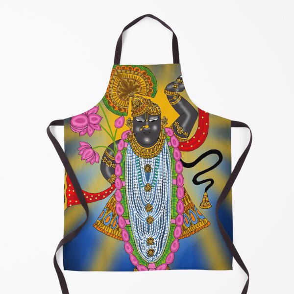Item preview, Shreenathji Spiritual Artwork – Krishna Devotional Hindu Design designed and sold by Harshit_Digital_Arts.