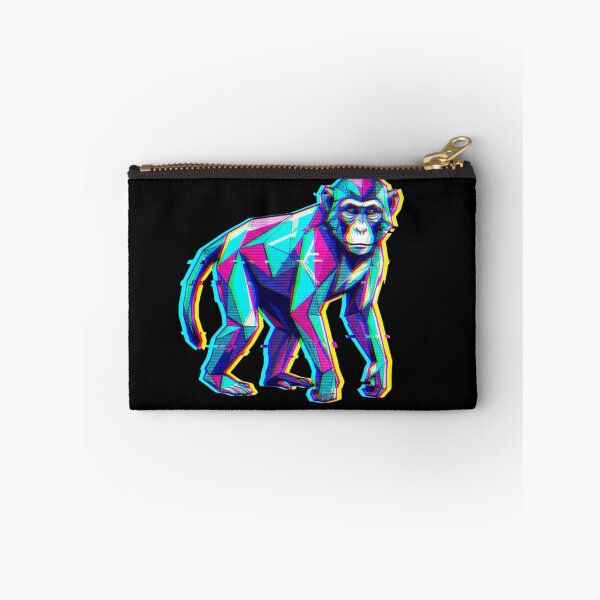 Item preview, Synthwave Glitch Ape Sticker – Neon Color Design for Gamer Culture designed and sold by bsbd-action.