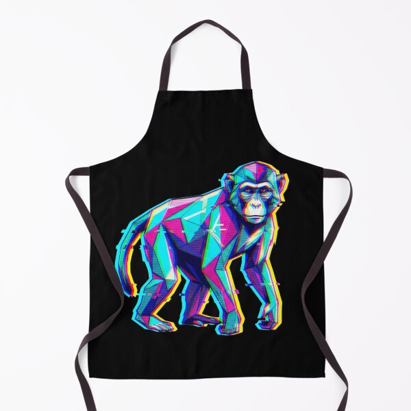 Item preview, Synthwave Glitch Ape Sticker – Neon Color Design for Gamer Culture designed and sold by bsbd-action.
