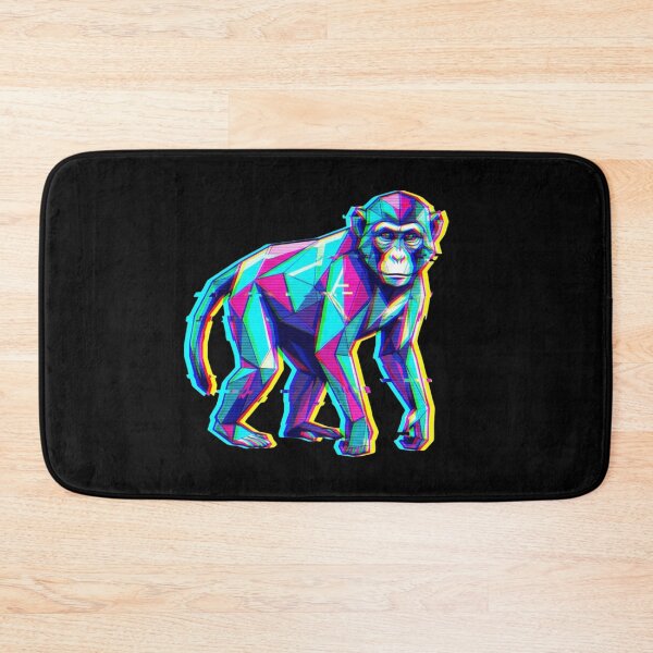 Item preview, Synthwave Glitch Ape Sticker – Neon Color Design for Gamer Culture designed and sold by bsbd-action.