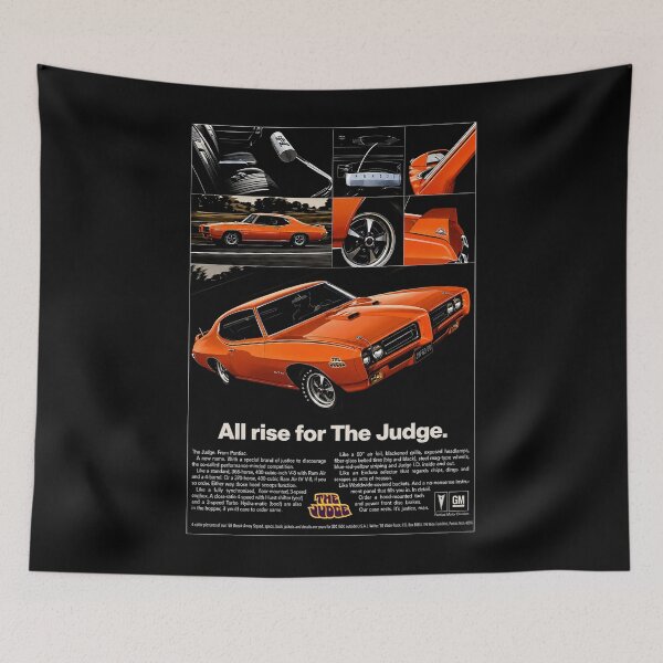 Item preview, 1969 Pontiac GTO Judge – Orange Classic Muscle Car Poster Art designed and sold by Stinky Lincy's Apparel Company.