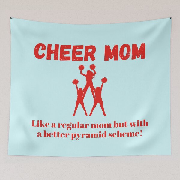 Item preview, Cheer Mom - Pyramid Scheme - Cheerleading designed and sold by JackedUpArt.