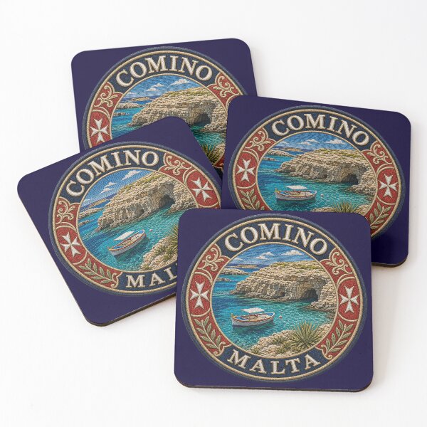 Item preview, Comino, Malta – Blue Lagoon, Rocky Coast & Mediterranean Ornaments designed and sold by Girih.